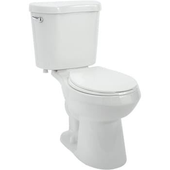 Premier 2-Piece All-in-One 1.28 GPF Single Flush Round Toilet, White