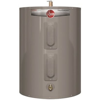 Rheem Professional Classic 28 Gal. Lowboy 6-Year 240-Volt 4500-Watt Electric Tank Water Heater, Top T&p Valve