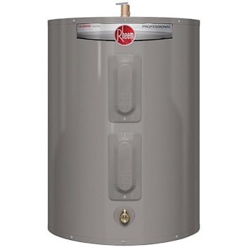 Rheem Performance 38 Gal. Lowboy 6-Year 240-Volt 4500-Watt Electric Tank Water Heater With Top T&p Valve