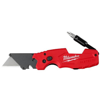 Milwaukee Fastback 6-In-1 Folding  Utility Knife With General Purpose Blade