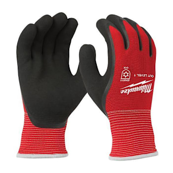 Milwaukee X-Large Red Latex Cut Resistant Insulated Dipped Work Gloves 1-Pair