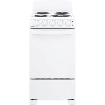 Hotpoint ENERGY STAR 20 In. 2.3 cu. ft. Coil Electric Freestanding Range, Standard Clean, White, ADA