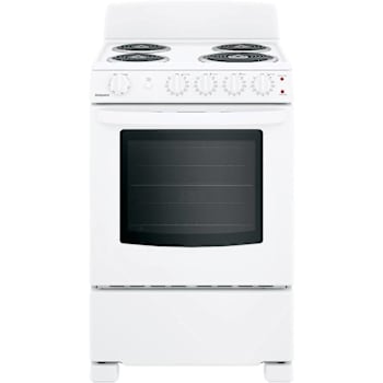 Hotpoint ENERGY STAR 24 In. 2.9 cu. ft. Coil Electric Freestanding Range, Standard Clean, White, ADA