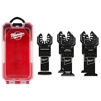 Milwaukee Open Lok Bi-Metal Multi-Tool Oscillating Blade, 5-Pack With Hard Case