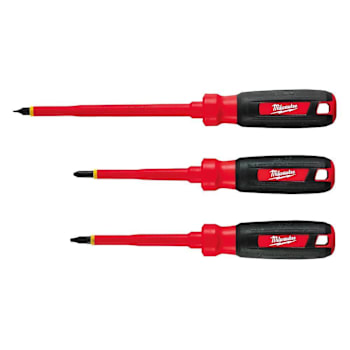Milwaukee 3-Piece 1000v Insulated Steel Screwdriver Set