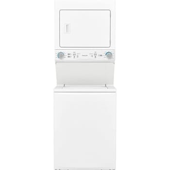 Frigidaire 3.9 Cu. Ft. Washer And 5.5 Cu. Ft. Electric Dryer Laundry Center With Quick Wash And Dry Cycle, White