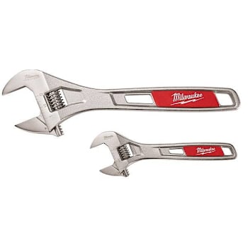 Milwaukee 2-Piece SAE 6 In. And 10 In. Adjustable Wrench Set