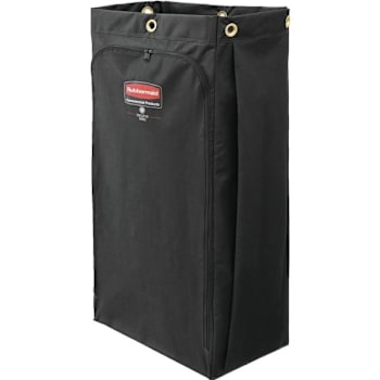 Rubbermaid Commercial 30 Gallon Executive Cleaning Cart Canvas Bag (Black)