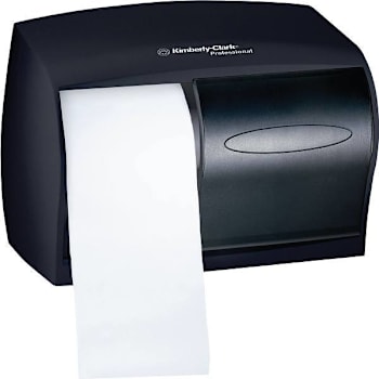Scott Double Standard Roll Black Coreless Toilet Paper Dispenser