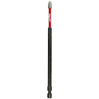 Milwaukee Shockwave Impact Duty 6 In. Phillips #2 Alloy Steel Screw Driver Bit