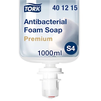 Tork Antibacterial Foam Soap, Helps Kill Common Bacteria, S4 (6 Bottles X 1l)