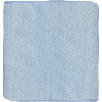 Renown 12 In. X 12 In. General Purpose Microfiber Cloth In Blue Gsm 260 - 12 Pack