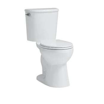 Seasons 2-Piece All-In-One 1.28 GPF Single Flush Round 17 In. Toilet, XL Footprint, White, ADA