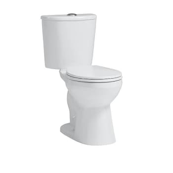 Seasons 2-Piece All-In-One 1.28 GPF Double Flush Round 17 In. Toilet, XL Footprint, White, ADA