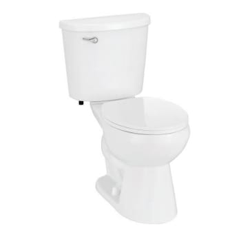 Seasons 2-Piece All-in-One 0.8 GPF Single Flush Round All-in-One Toilet, White