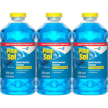 Pine-Sol Multi-Surface Cleaner, Cloroxpro, Sparkling Wave, 80 Fl Oz, Case Of 3