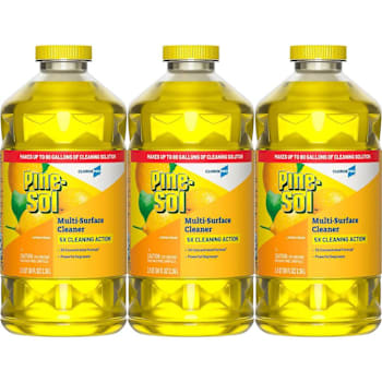 Pine-Sol Multi-Surface Cleaner, Cloroxpro, Lemon Fresh, 80 Fl Oz, Case Of 3