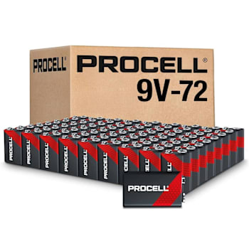 Duracell® Procell® Constant 9V Alkaline Battery 72-Pack
