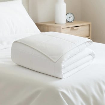 Cotton Bay® Classic Cotton Blend Blanket Insert Queen 90x90", Case Of 8