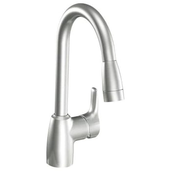 Cleveland Faucet Group® Baystone Pull-Out / Pull Down Kitchen Faucet, 1.5 Gpm, Classic Stainless Steel, 1 Handle