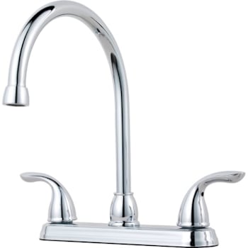 Pfister® Pfirst™ 2-Handle, High Arc Kitchen Faucet, 1.75 Gpm, Chrome