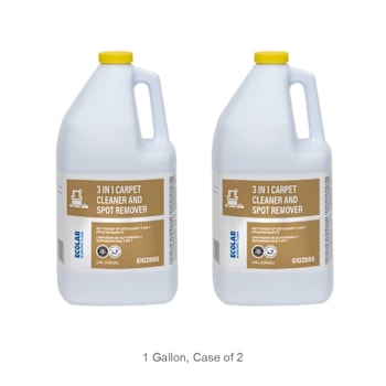 Ecolab Scientific Clean 3-In-1 Carpet Cleaner and Spot Remover - 1 Gal, Case Of 2