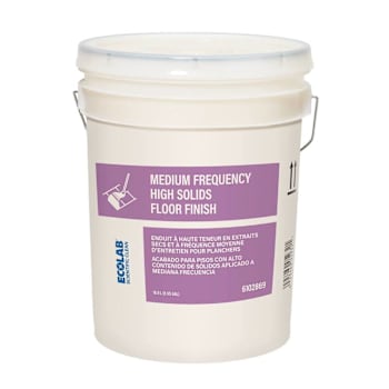 Ecolab Scientific Clean Medium Frequency High Solids Floor Finish - 5 Gal