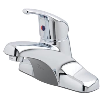 CFG Cornerstone Chrome 1-Handle Low-Arc 1.2 GPM Bathroom Faucet with Pop-Up