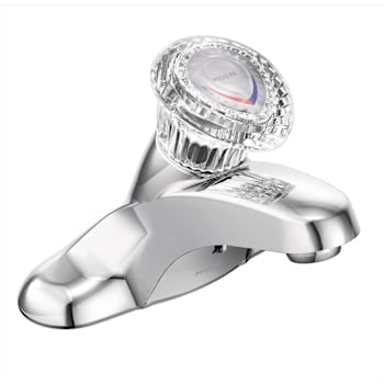 Moen Chateau Lavatory Faucet Acrylic/Chrome Single Handle