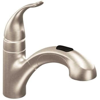 Moen® Integra™ Single Lever Pull-Out Kitchen Faucet (Stainless Steel)