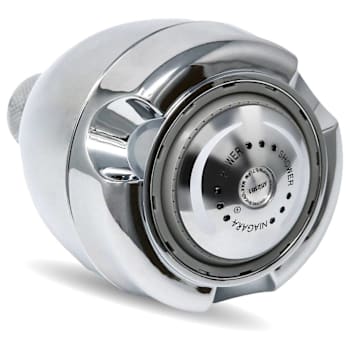 Niagara Earth Spa 3 Spray Setting 2.0 GPM Fixed Mount Showerhead In Chrome