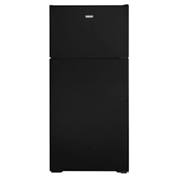Hotpoint 15.6 cu. ft. 28 In. Top Freezer Refrigerator, Black, ADA