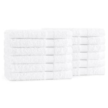 Cotton Bay® Essential™ Square Wash Cloth Cam 12x12 1 Lb/Dozen White, Case Of 300