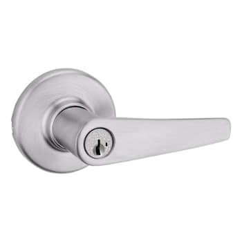 Kwikset Delta Satin Chrome Keyed Entry Door Lever With Smartkey Security