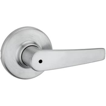 Kwikset Delta Satin Chrome Bed/Bath Privacy Door Lever