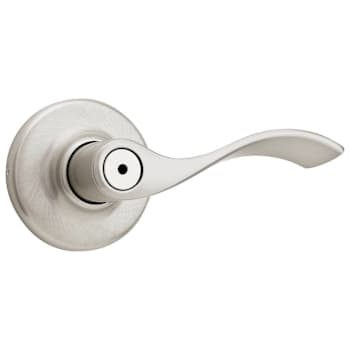 Kwikset Balboa Satin Nickel Bed/Bath Privacy Door Lever