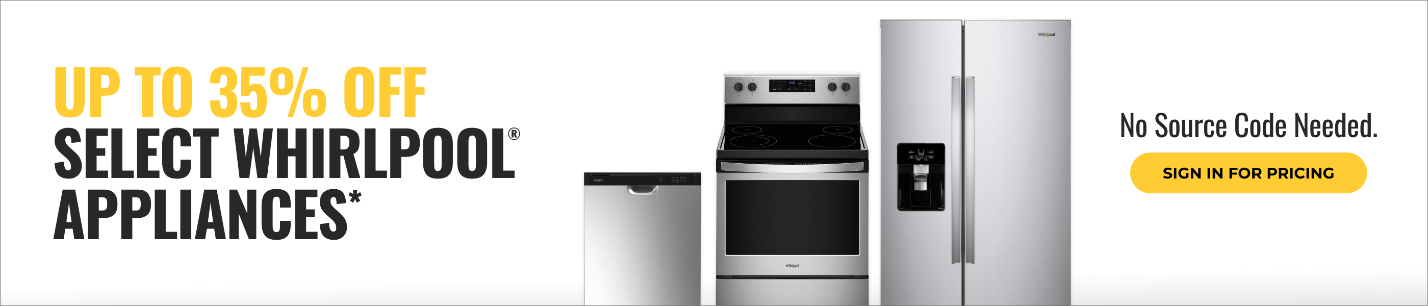 Up To 35% Off Select Appliances