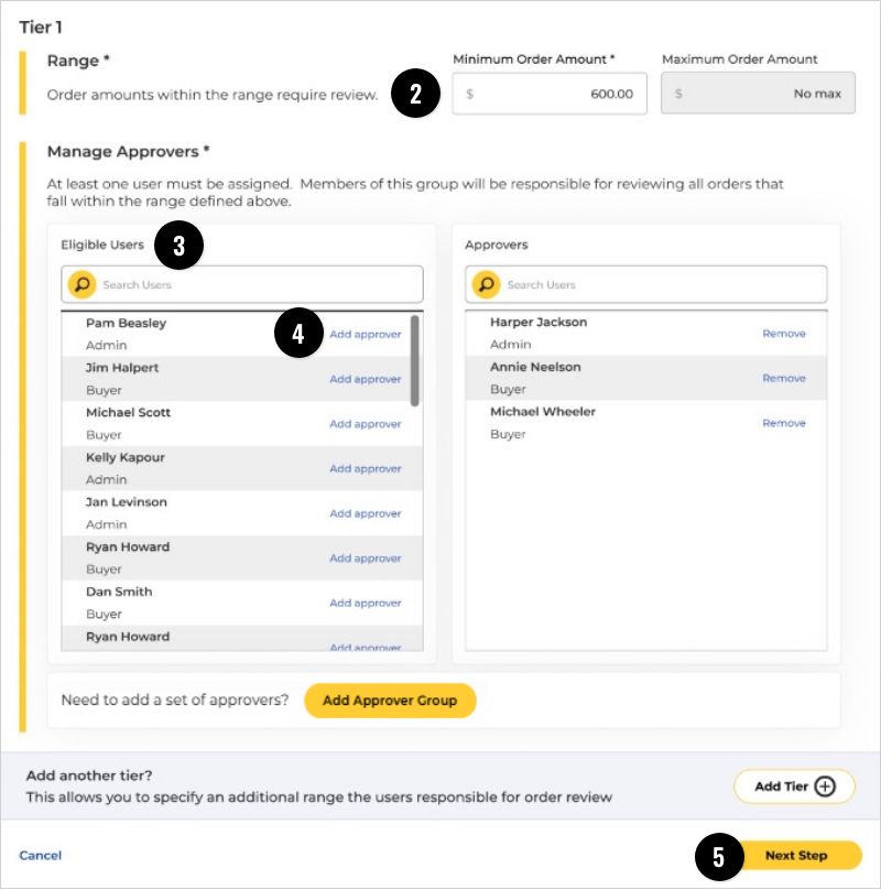 Configure Tier