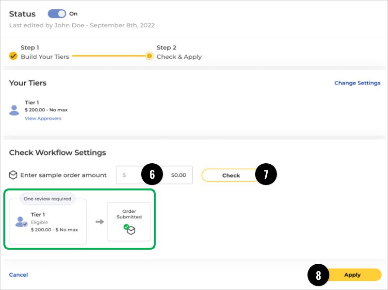 Utilize Workflow Simulator