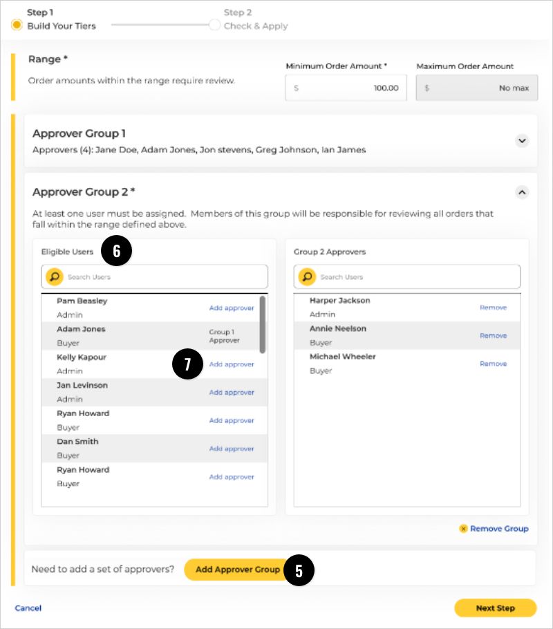 Add Approver Group