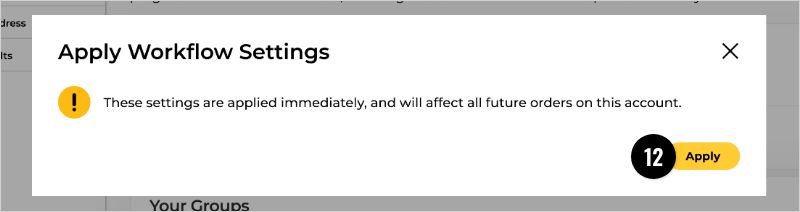 Apply Workflow Settings