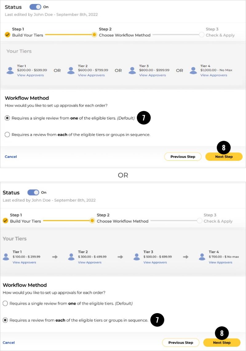 Choose Workflow Method