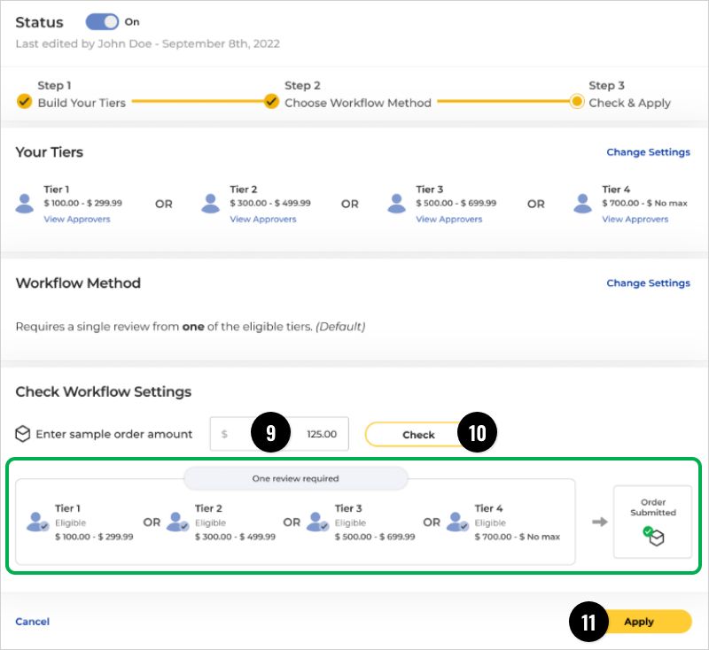 Utilize Workflow Simulator