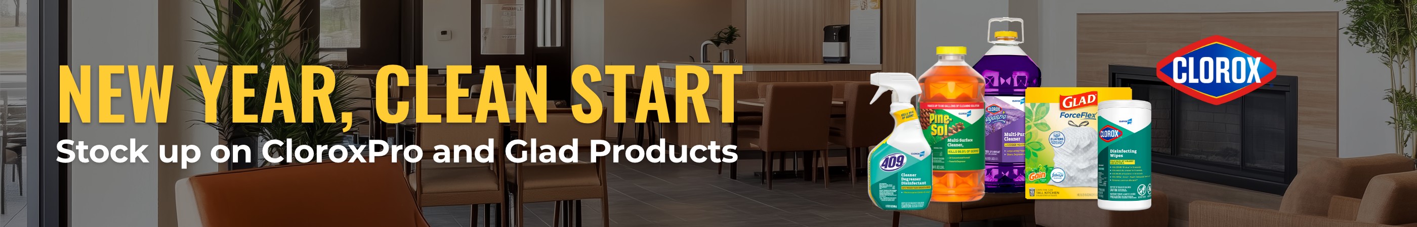 Stock up on CloroxPro and Glad Products