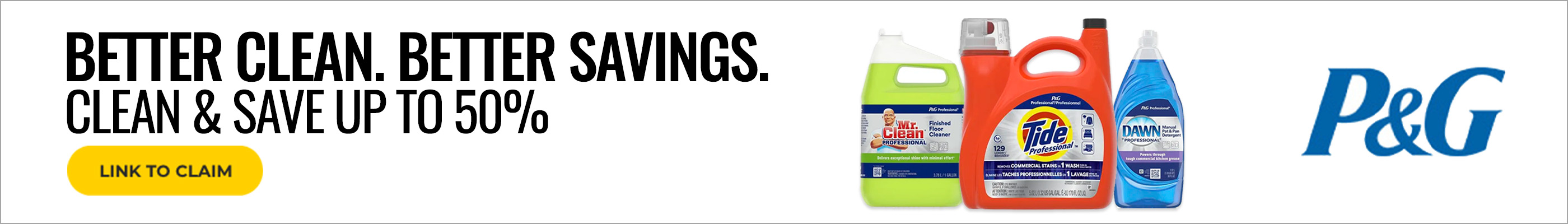 Clean and Save up to 50%